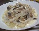 クリームチーズのスパゲティ作り方3写真
