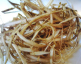 話題のサバ缶とひらひらごぼう炒め作り方1写真