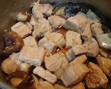 柚子風味の✨豚肩ロースと椎茸の煮込み作り方6写真