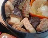 柚子風味の✨豚肩ロースと椎茸の煮込み作り方7写真