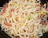 キムチ焼きうどん作り方3写真