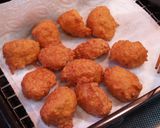 ふんわり鶏団子のおろしリンゴ酢がけ作り方4写真