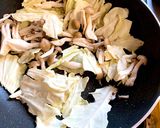 キャベツとツナの和風スープパスタ作り方2写真