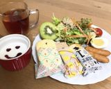 チーズケーキ風?ブルーベリー蒸しパン作り方2写真