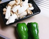 エリンギ豚肉のガリバタポン炒め作り方1写真