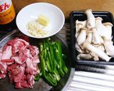 エリンギ豚肉のガリバタポン炒め作り方3写真
