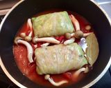 チキンロールキャベツのトマト煮込み作り方7写真