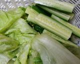 ☆牛肉・きゅうり・レタスさらだ☆作り方1写真