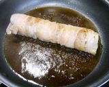 糖質制限！春菊の肉巻き一本作り方3写真