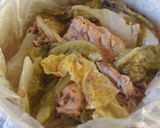 非常食★ポリ袋で　白菜とさば缶の煮込み作り方4写真