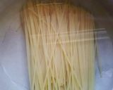 ガスを使わないレンチン土鍋で明太子パスタ作り方1写真