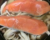 だしパックで作る鮭としめじの炊き込みご飯作り方1写真
