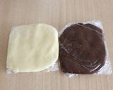 苺チョコ白　3色のスノーボールサンド作り方5写真