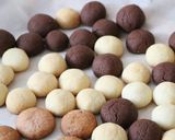 苺チョコ白　3色のスノーボールサンド作り方9写真