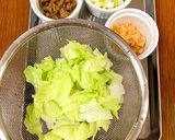 緑鮮やか！パパっと簡単レタス炒飯作り方1写真