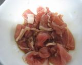 ニラと豚肉の和え物作り方2写真