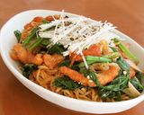 鶏むね肉とほうれん草の香味焼きそば作り方9写真