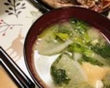 白カブと油揚げの味噌汁作り方38写真