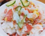 鮭、卵、胡瓜サッパリ混ぜご飯♪お弁当にも作り方5写真