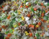 野菜たっぷり和風オムライス作り方2写真