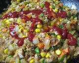 野菜たっぷり和風オムライス作り方3写真