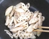 ∞∞∞　自然食卓　根菜ときのこのソース味作り方1写真