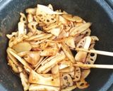 ∞∞∞　自然食卓　根菜ときのこのソース味作り方2写真