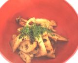 ∞∞∞　自然食卓　根菜ときのこのソース味作り方3写真