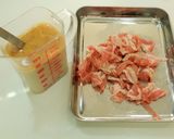 ～まろやか味～豚バラ肉の豆乳あんかけ丼！作り方3写真