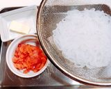 レンジのみで簡単♪明太白滝バター作り方1写真