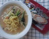 お野菜入り＊とんこつ醤油らーめん♪作り方3写真