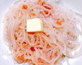 レンジのみで簡単♪明太白滝バター作り方4写真