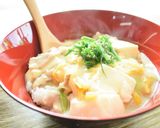 ～まろやか味～豚バラ肉の豆乳あんかけ丼！作り方8写真