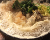 大根おろしの水分だけで♡牡蛎みぞれ鍋作り方3写真