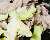 豚肉＆キャベツのカレー炒めヨーグルトかけ作り方2写真