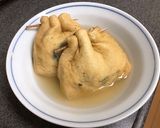 簡単おつまみ♪納豆チーズ餅巾着焼作り方7写真