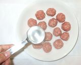 キムチ肉団子鍋♪簡単レンジで作り方4写真