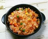 レンジで3分♪食べればオムライス♡作り方1写真