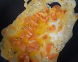 鮭入り薄焼き玉子のトーストマフィン作り方3写真