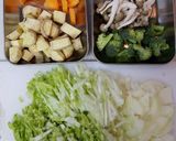 簡単！ごろッと野菜in白菜グラタン作り方1写真