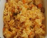 チーズ焼き玉子のせオムライス弁当作り方2写真
