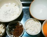 犬ご飯　おかずパンケーキ作り方1写真