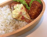 1月24日 唐揚げ甘酢あん弁当 詰め方作り方3写真