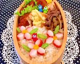 1月24日 唐揚げ甘酢あん弁当 詰め方作り方7写真