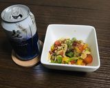 パプリカとシメジのペペロンチーノ炒め作り方15写真