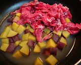 牛肩ロースとさつまいものレモン醤油煮作り方3写真