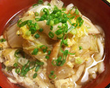 ちくわと舞茸の卵とじうどん作り方6写真