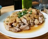 レンジで簡単 あっさりおろしポン酢蒸し鶏作り方9写真