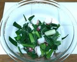 みかん酢で作るネギとタコのぬた作り方3写真