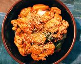 めんつゆがポイント！鶏もも肉の焼鳥丼作り方8写真